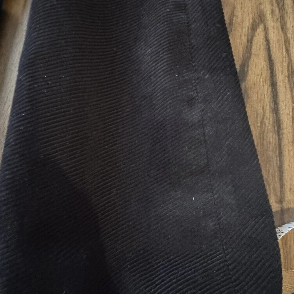 Banana Republic Black Mens Sports‎ Coat Curdoroy Blazer Pockets Size 44R *READ*